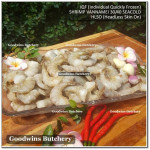 Shrimp prawn udang IQF VANNAMEI HLSO (Head-Less Skin-On) 30/40 SEACOLD (price/pack 1kg +/-80pcs)